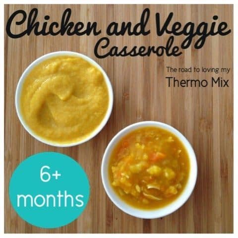 Chicken and veggie casserole. - Baby-Led Weaning Chicken Recipes | Baby Journey 