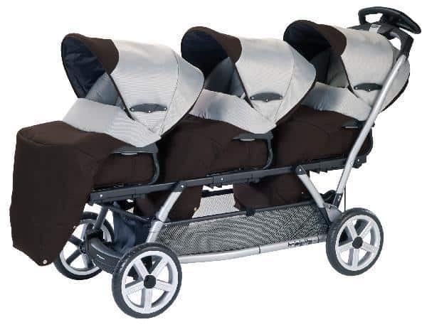 The Peg Perego Triplette SW Stroller comes in black and silver gives an extremely stylish outlook. - Peg Perego Triplette SW Stroller Review | Baby Journey