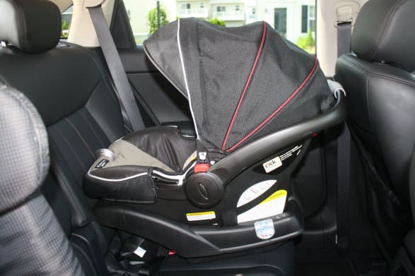Graco Aire3 ClickConnect Travel System in car seat mode