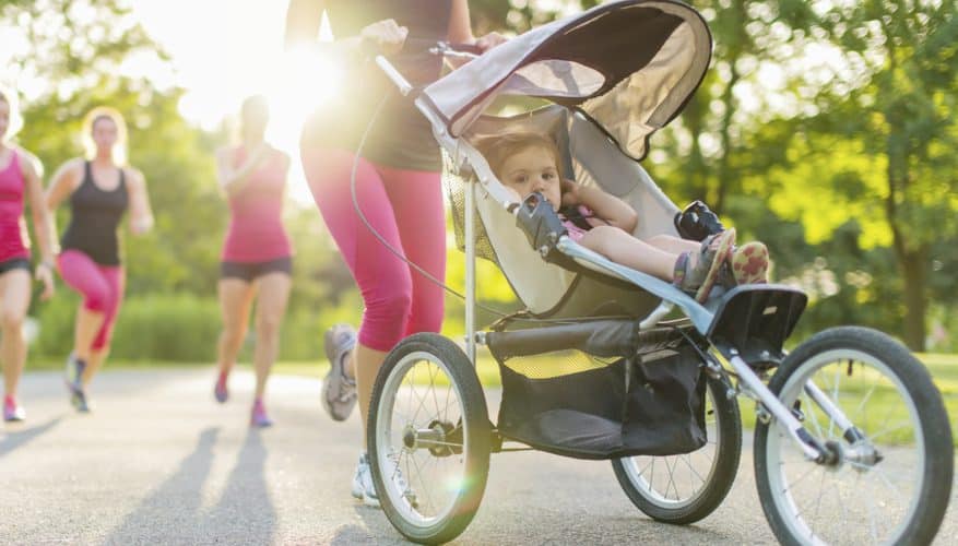 Locking front wheels in jogging strollers |  Best Jogging Stroller Review | Baby Journey