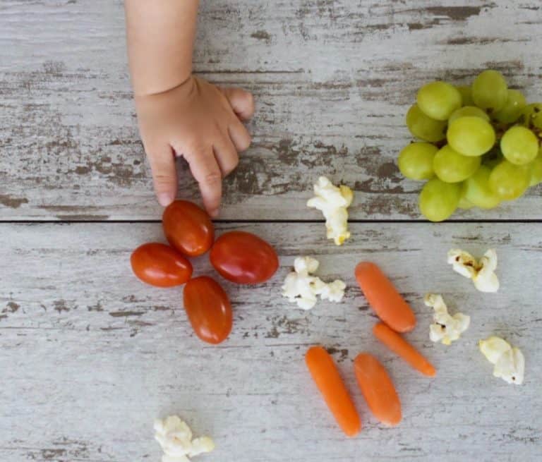 Cherry tomatoes, popcorn, grapes and carrots are a choking hazard for baby-led weaning tots. - Is Baby Led Weaning Safe? | Baby Journey 
