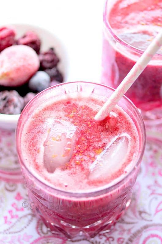 Go all out on your baby's juice with this black grape/berry recipe. Fancy, huh?