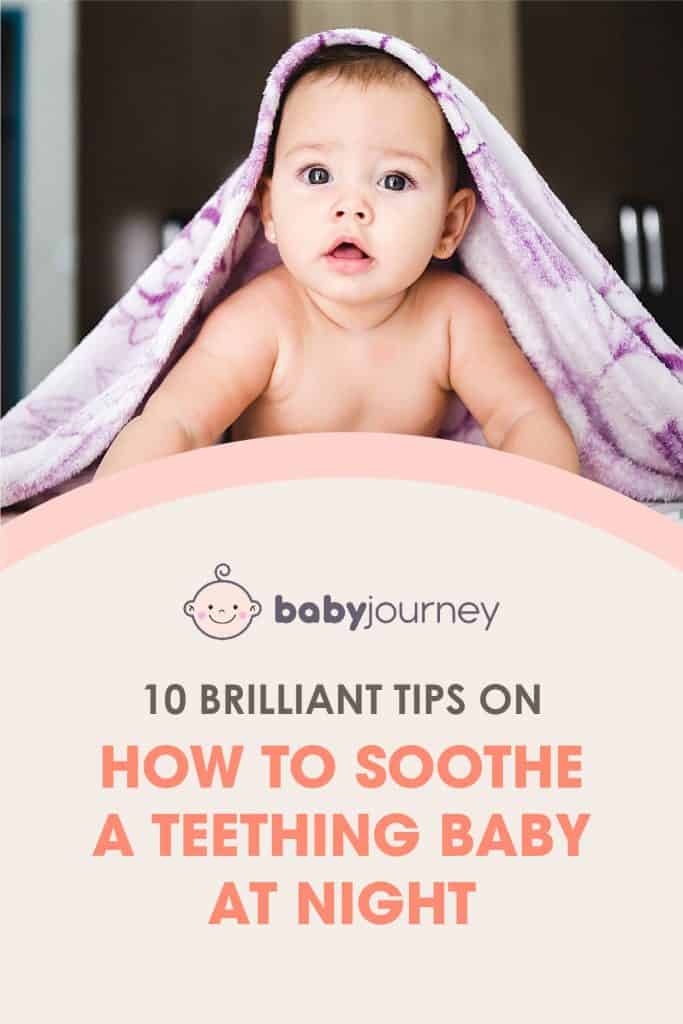 how to soothe a teething baby at night