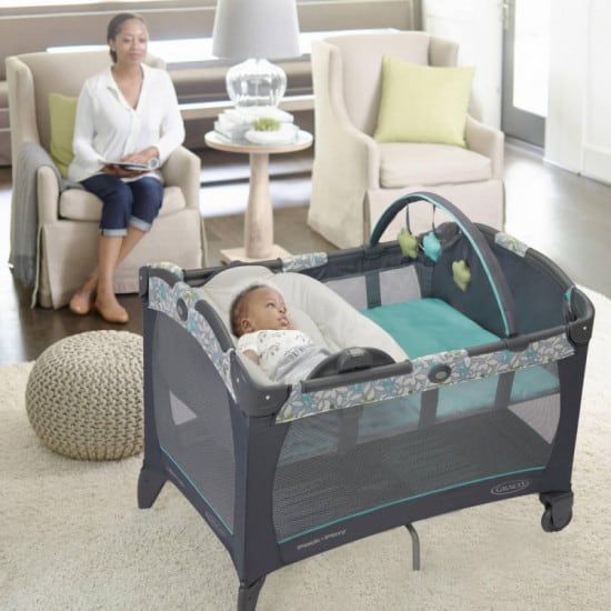 A Graco pack n play with infant sleeper can function both as a sleeper for your newborn and his crib and playpen when he grows old. - Best Graco Pack N Play  | Baby Journey 