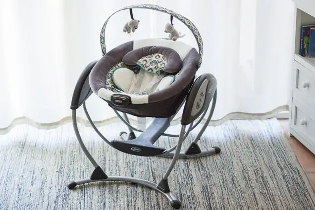 Some best baby swings for sleeping come in a space saving design that are good for small homes.  - Best Baby Swings for Sleeping | Baby Journey 
