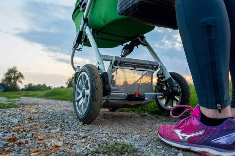 Wheels of an all-terrain stroller | Best All Terrain Stroller | Baby Journey