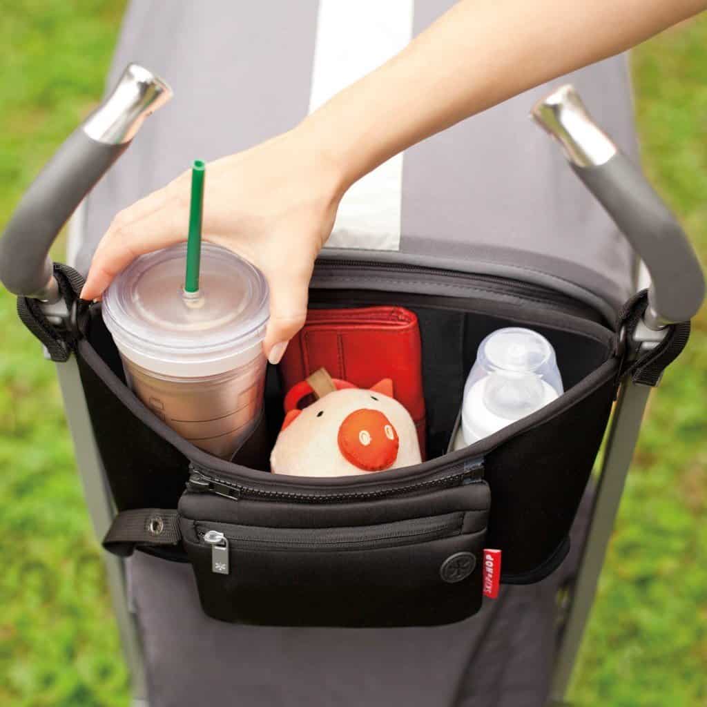 The number of pockets of your best stroller organizer will depend on the number of items you will place in the caddy. - Best Stroller Organizer | Baby Journey 
