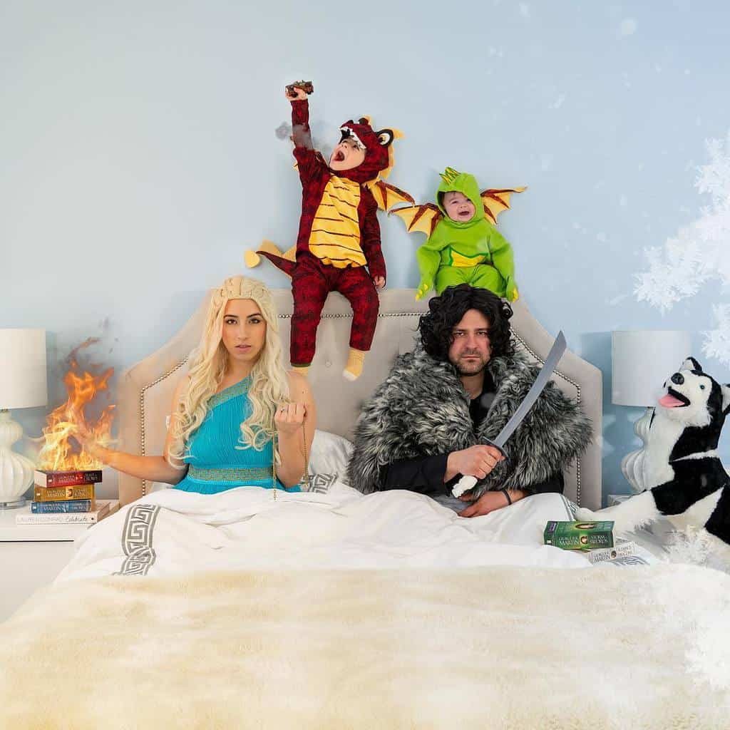 Game of Throne Halloween Family Cosplay