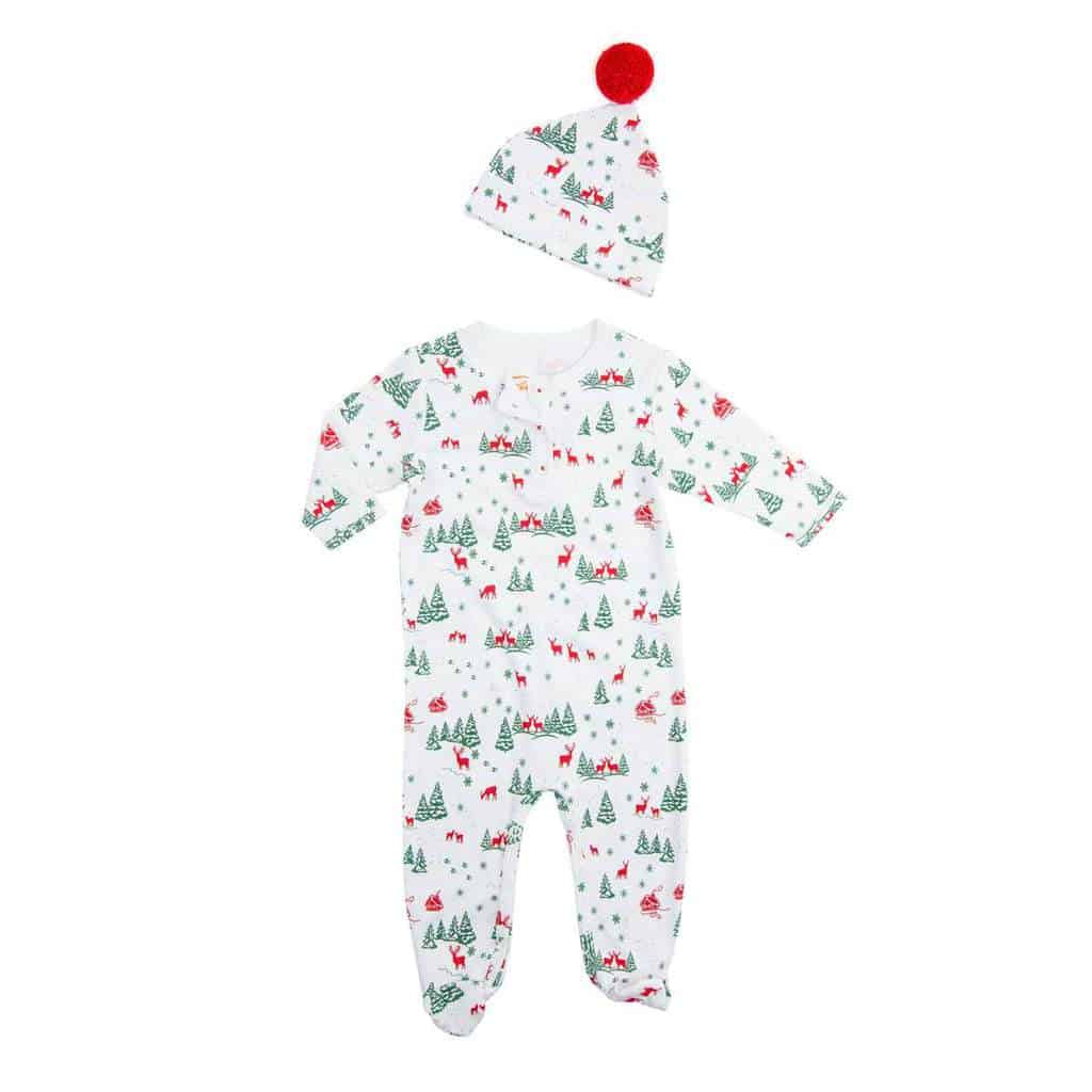 a christmas pyjamas as christmas present to keep baby warm