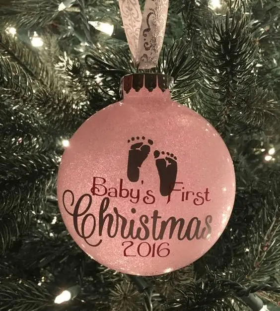 Baby first christmas gift ideas, a keepsake ornament 