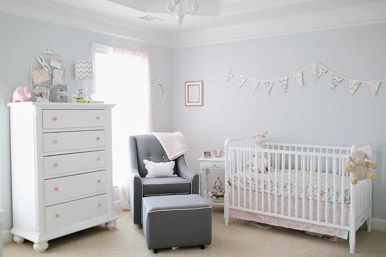 Sometimes less is more when it comes to nurseries.- Baby Boy Nursery Ideas | Baby Journey 