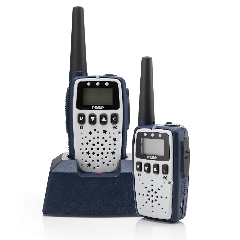 A walkie talkie monitoring system