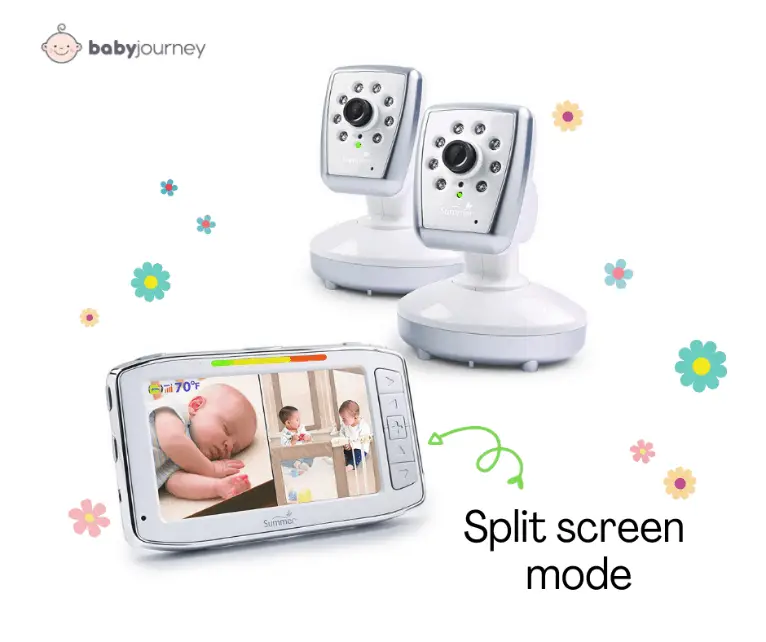 Split screen monitors allow you to watch two cameras at once, which is convenient for monitoring twins or babies in two rooms. - Best Split Screen Baby Monitor Review | Baby Journey