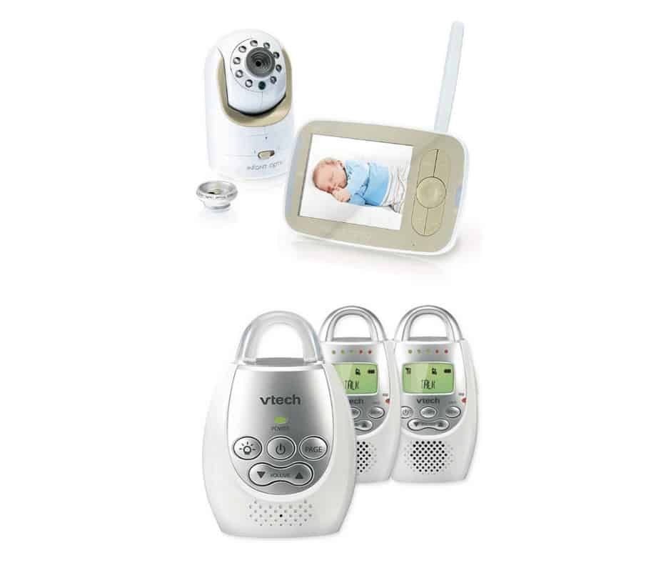 Example of a video baby monitor vs an audio baby monitor. -Video vs Audio Baby Monitor | Baby Journey