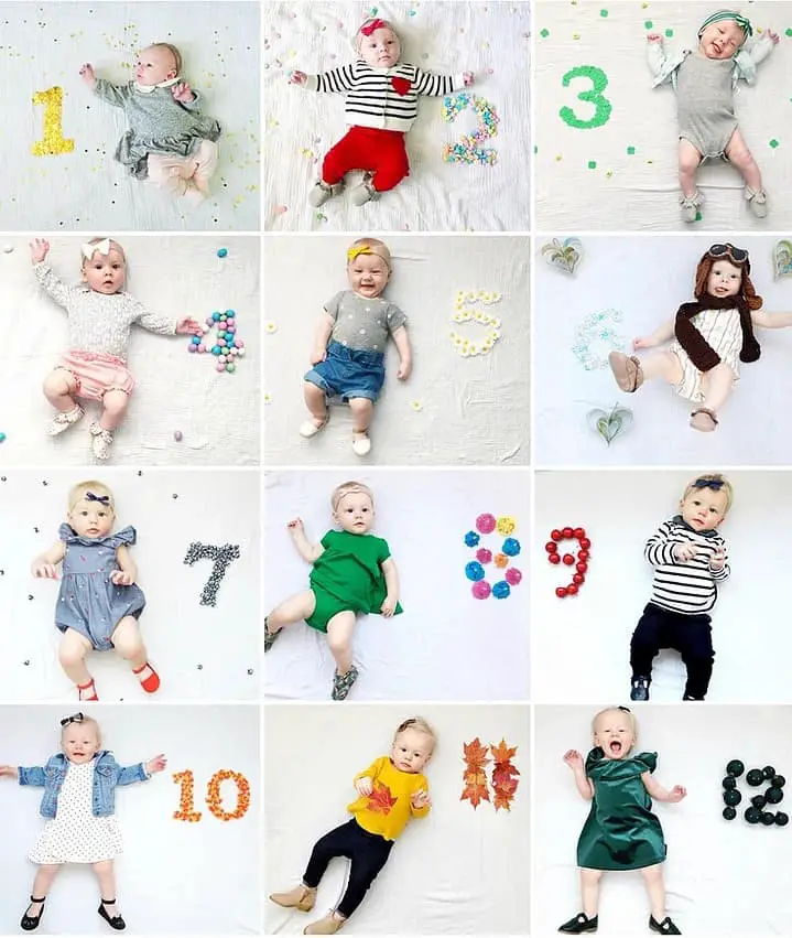 20 Monthly Baby Photo Ideas To Record Babys Milestone