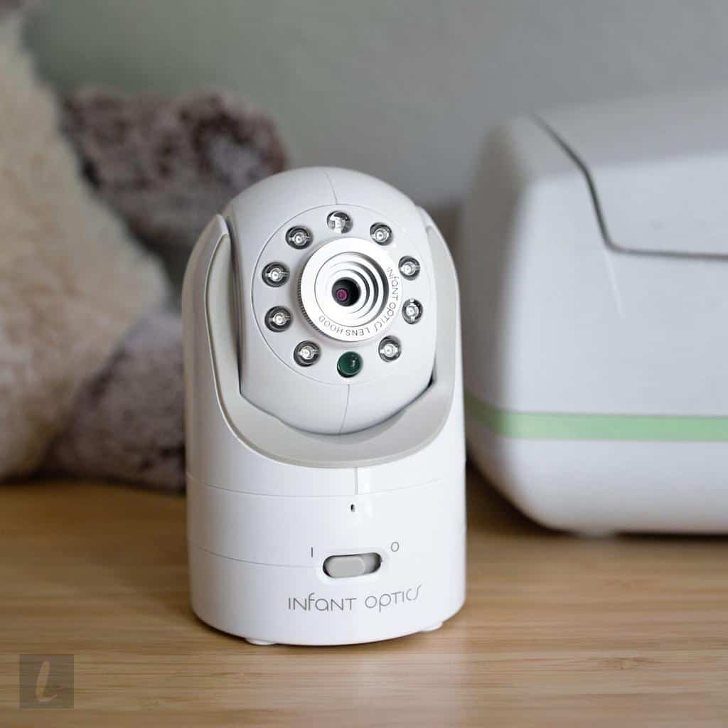 The Infant Optics baby monitor camera has digital zoom, tilt, and pan function. - Infant Optics DXR-8 Review | Baby Journey