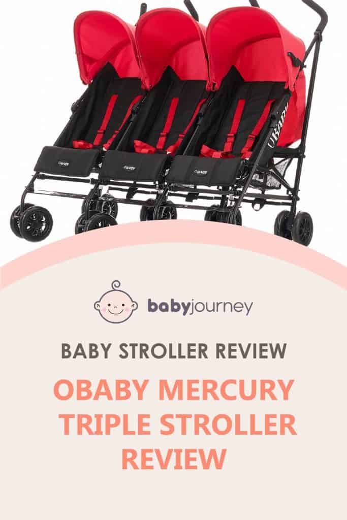 Obaby Mercury Triple Stroller Review | Baby Journey 
