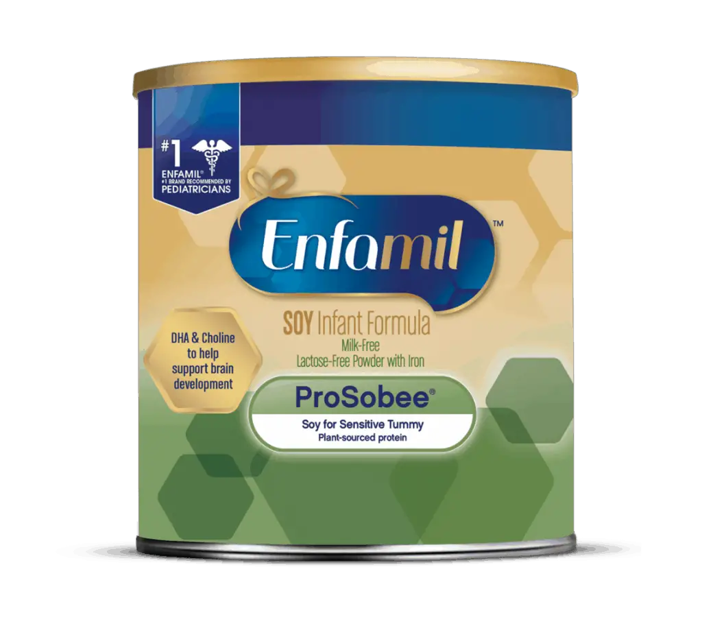 Enfamil ProSobee Soy Based Formula is one of the good soy formula brands in the market. - How to Tell if Your Baby Needs Soy Formula | Baby Journey 