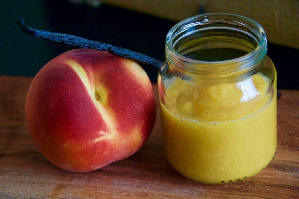 Peach and Vanilla Beans | 21 Stage 2 Baby Food Recipes Your Baby Will Love | Baby Journey