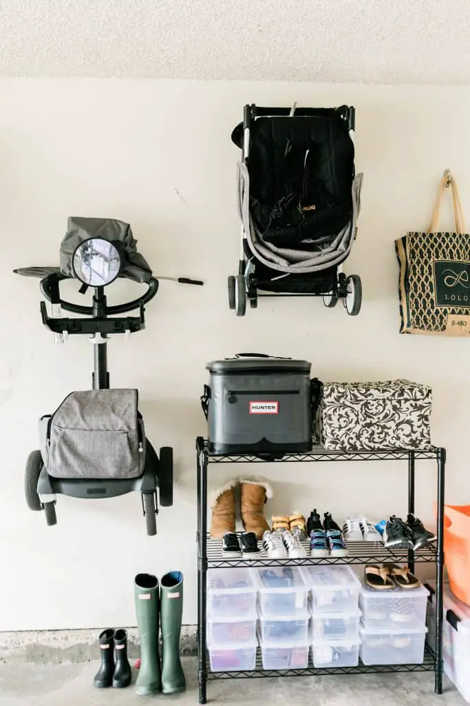 Garage Space for Storing Stroller  |  Stroller Storage Ideas | Baby Journey