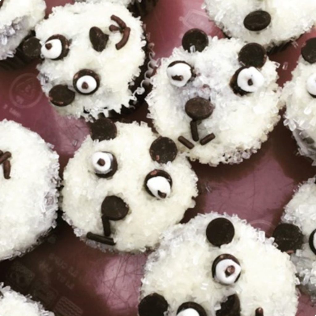 Crazy Panda Cupcakes - 42 Unique Baby Shower Cakes and Baby Shower Cupcakes Ideas - Baby Journey Blog