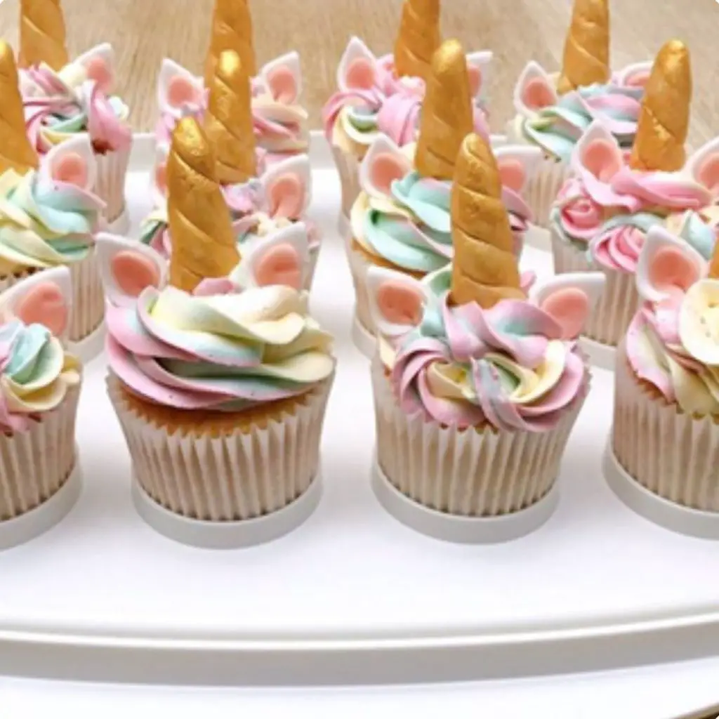 Magical Unicorn Cupcakes - 42 Unique Baby Shower Cakes and Baby Shower Cupcakes Ideas - Baby Journey Blog