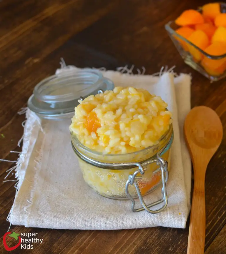 Butternut squash risotto - Stage 3 baby food recipes - Baby Journey Blog