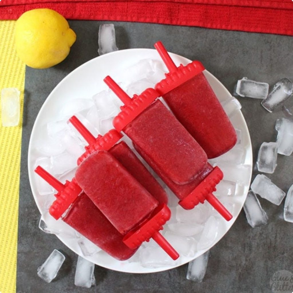 Cherry Lemonade Pops - Homemade Popsicles for Teething Babies - Baby Journey Blog