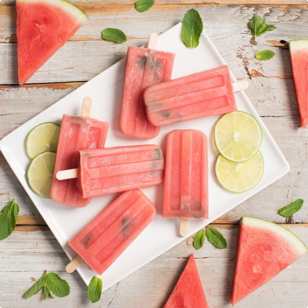 Melon and Mint Pops - Homemade Popsicles for Teething Babies - Baby Journey Blog