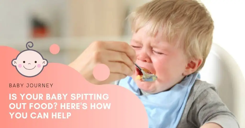 baby spitting oout food featured image - baby journey blog