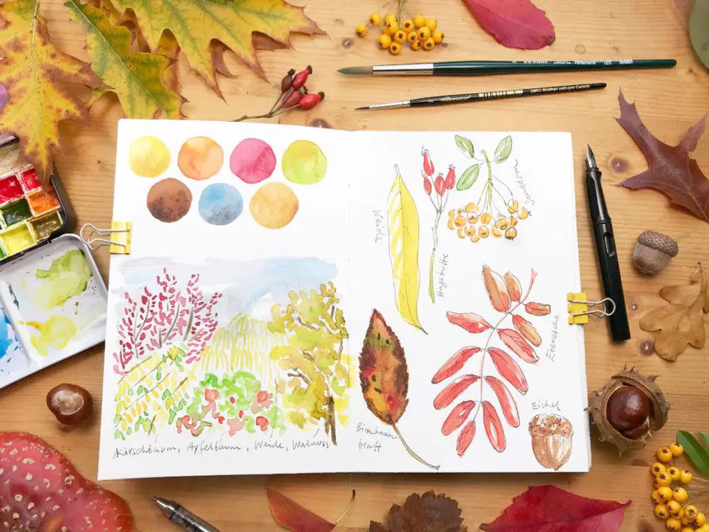 Fall Nature Journaling | Montessori fall activities for kids | Baby Journey