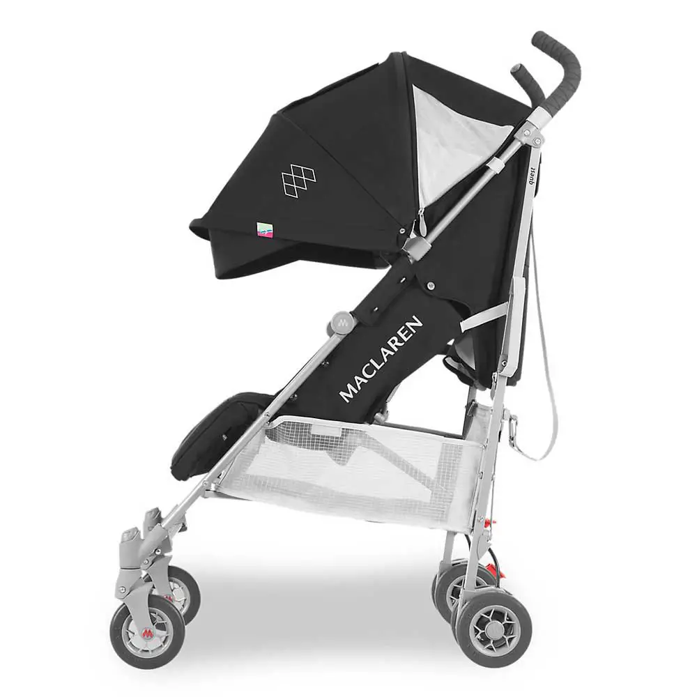 This is how the umbrella stroller Maclaren Quest looks after full assembly.  - Uppababy G Luxe vs Maclaren Quest - Baby Journey blog