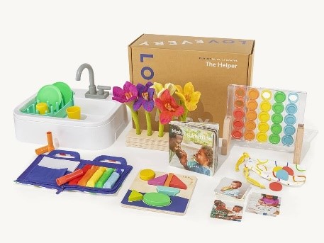 Lovevery Montessori The Helper Play Kit  Subscription - Montessori vs Play-based - Baby Journey blog