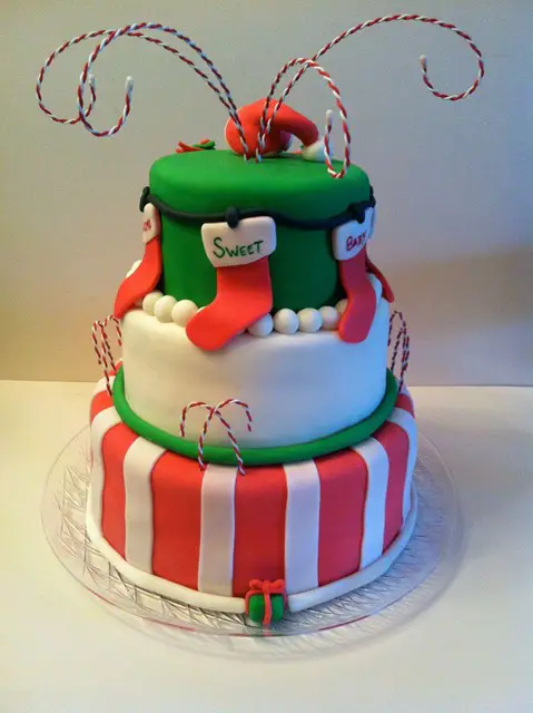 Christmas-Themed Cake | Christmas Baby Shower | Baby Journey