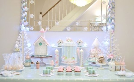 Pastel Christmas Decorations | Christmas Baby Shower | Baby Journey