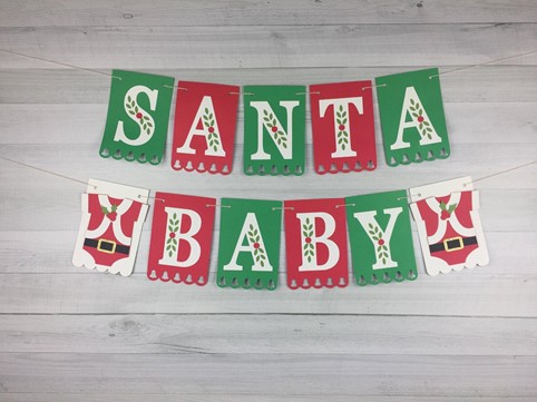 Holiday Party Banner | Christmas Baby Shower | Baby Journey