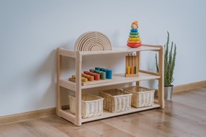Montessori Mini Shelf by WoodjoyCollection - best Montessori shelves | Baby Journey