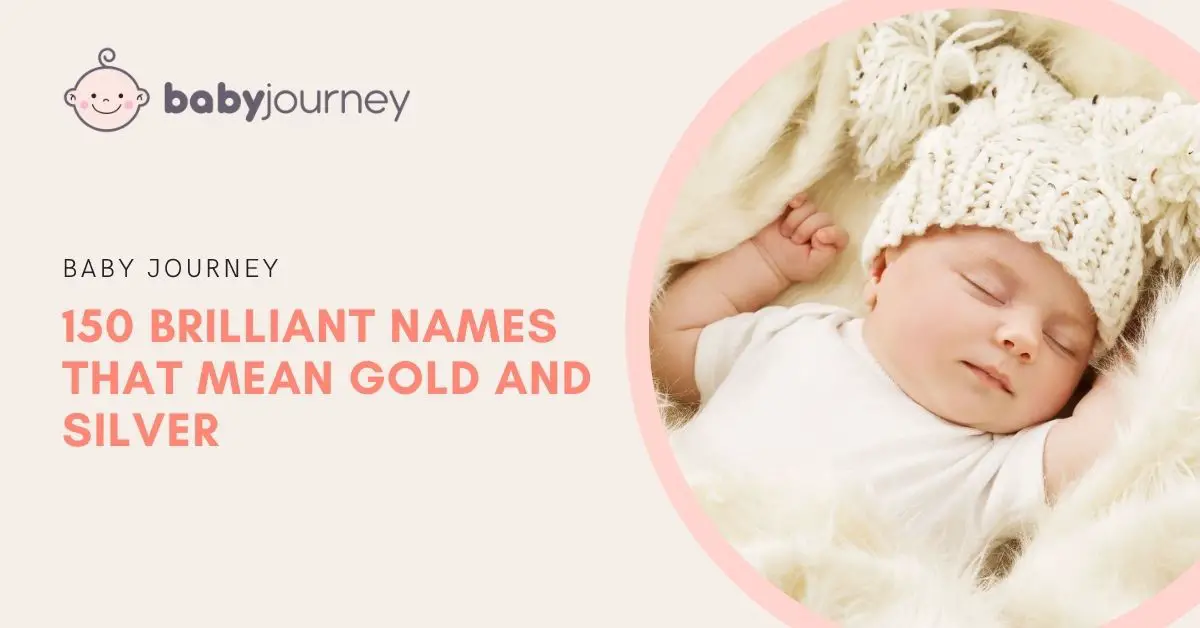 names that mean gold and silver featured image - baby journey blog