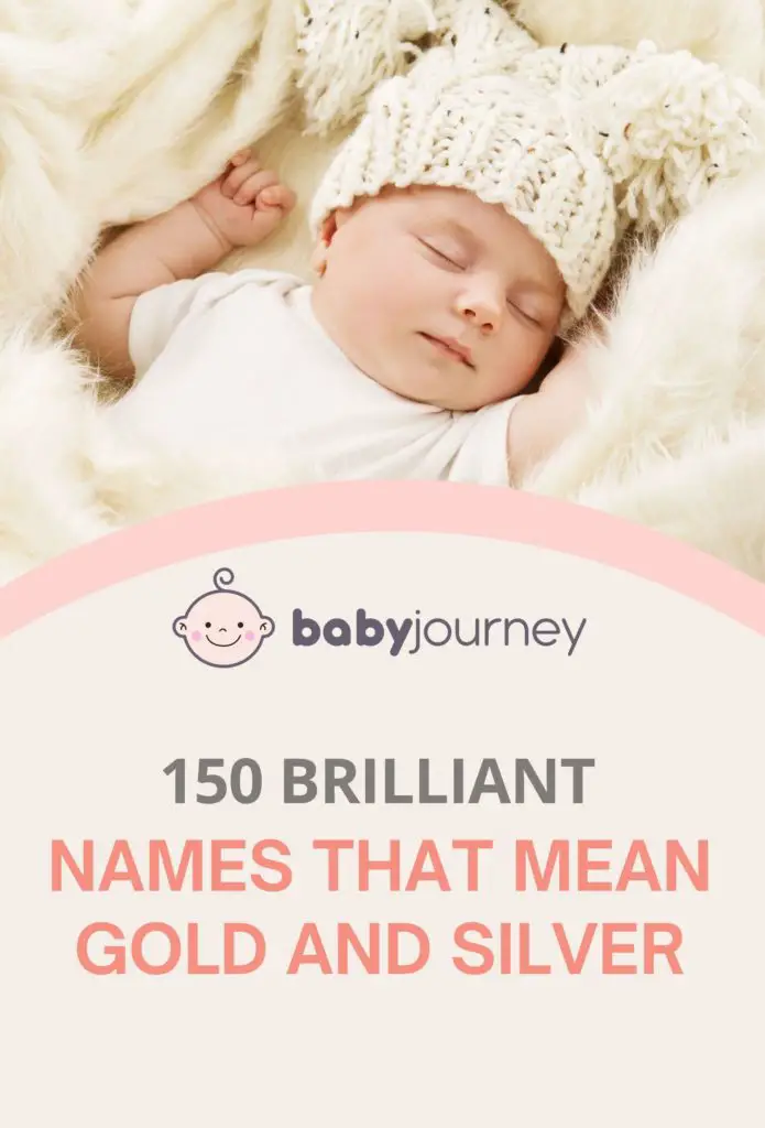 names that mean gold and silver pinterest - baby journey blog