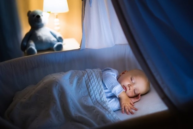 Baby in Infant Bassinet | Should Babies Sleep in The Dark | Baby Journey