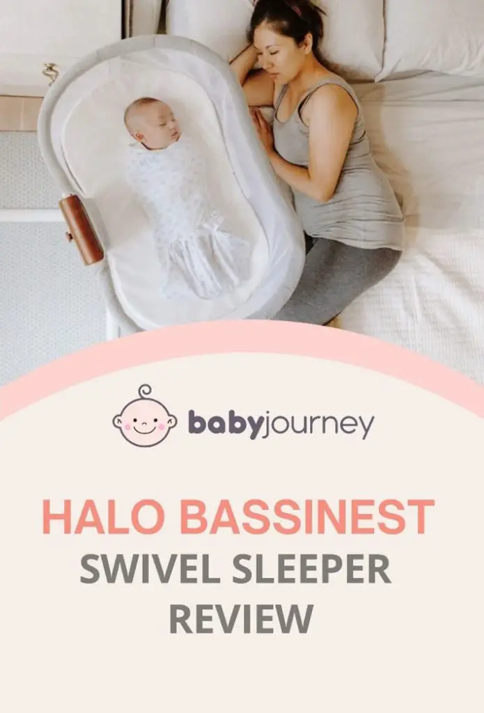 Halo Bassinest Swivel Sleeper Review pinterest - Baby Journey blog