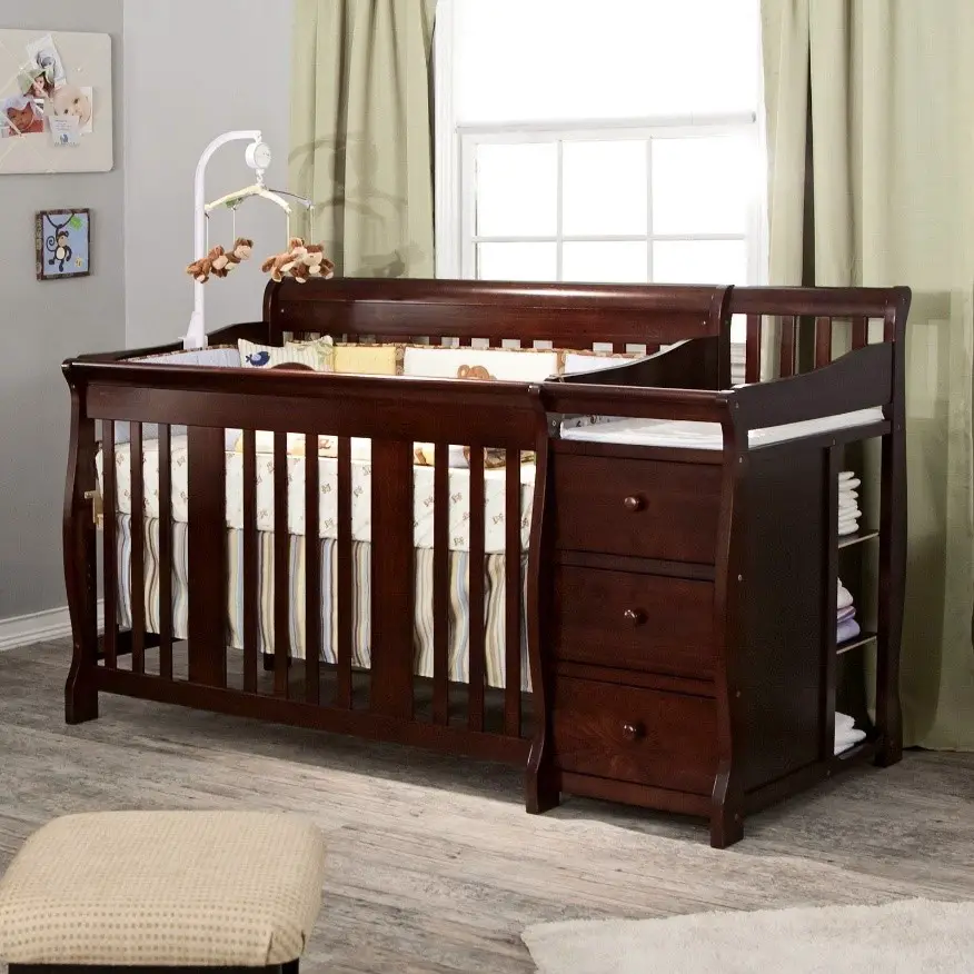 Portofino 4-in-1 Convertible Crib and Changer - Best Convertible Crib with changing table - Baby Journey