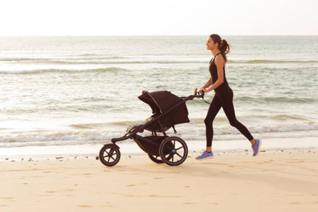 Beach Jogging With Stroller In The Summer | Best Stroller Fans | Baby Journey