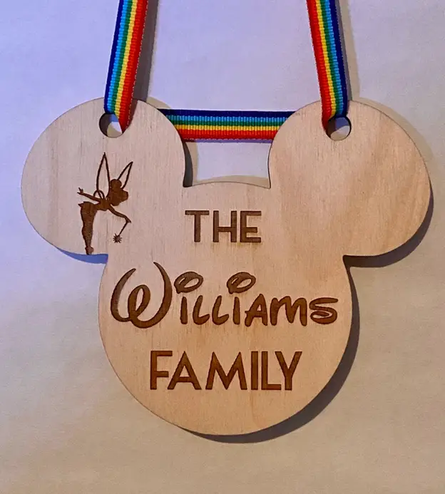 Customized Wooden Stroller Tag | Disney Stroller Tag | Baby Journey