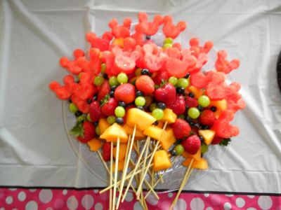Mickey Mouse-Shaped Fruit Skewers – Best Disney Themed Baby Shower Ideas - Baby Journey