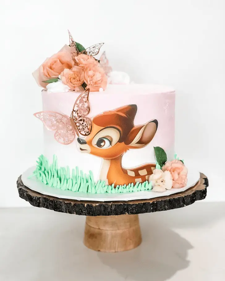 Bambi Cake – Best Disney Themed Baby Shower Ideas - Baby Journey