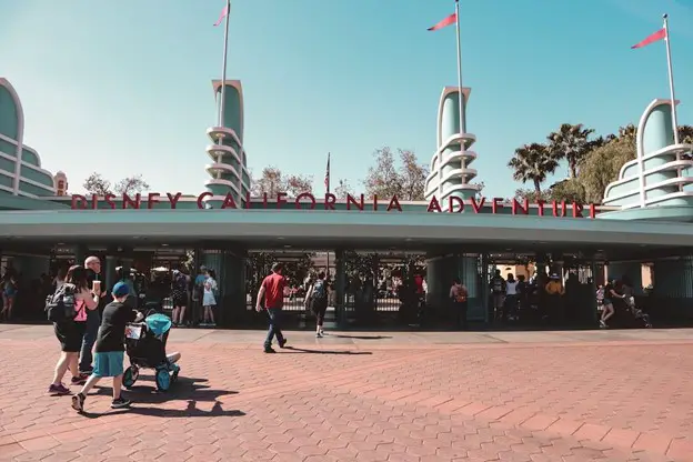 People visiting Disneyland in California - Disney stroller rules - Baby Journey