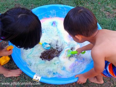 Giant Outdoor Baby Bubble Bath | Sensory Activities for Infants | Baby Journey