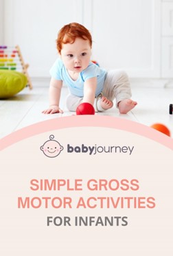 Simple Gross Motor Activities for Infants pinterest - Baby Journey