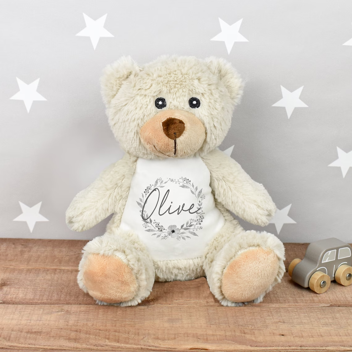 Personalized teddy bear soft toy stuffed animal - Best unique baby gifts for new parents - Baby Journey